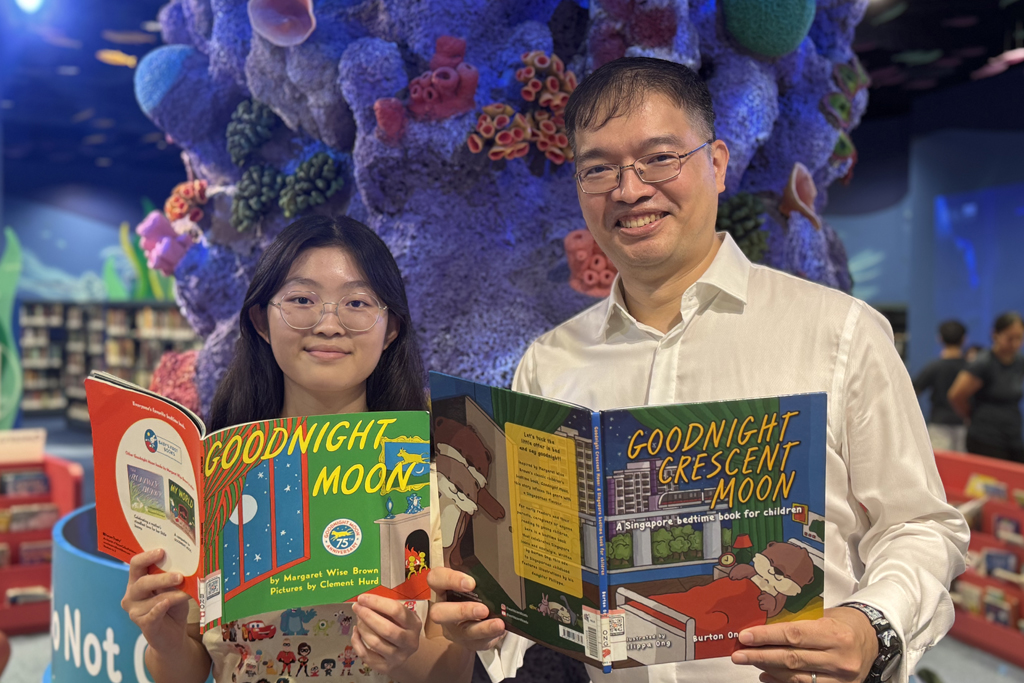 Goodnight Crescent Moon, written by Burton Ong and illustrated by his daughter, Philippa